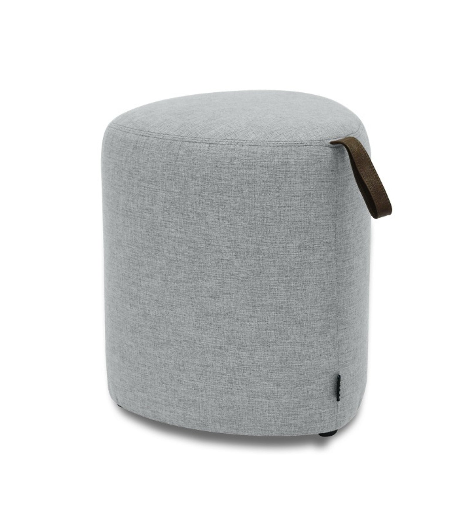 Pool Fabric Pouffe In Lit Grey Colour