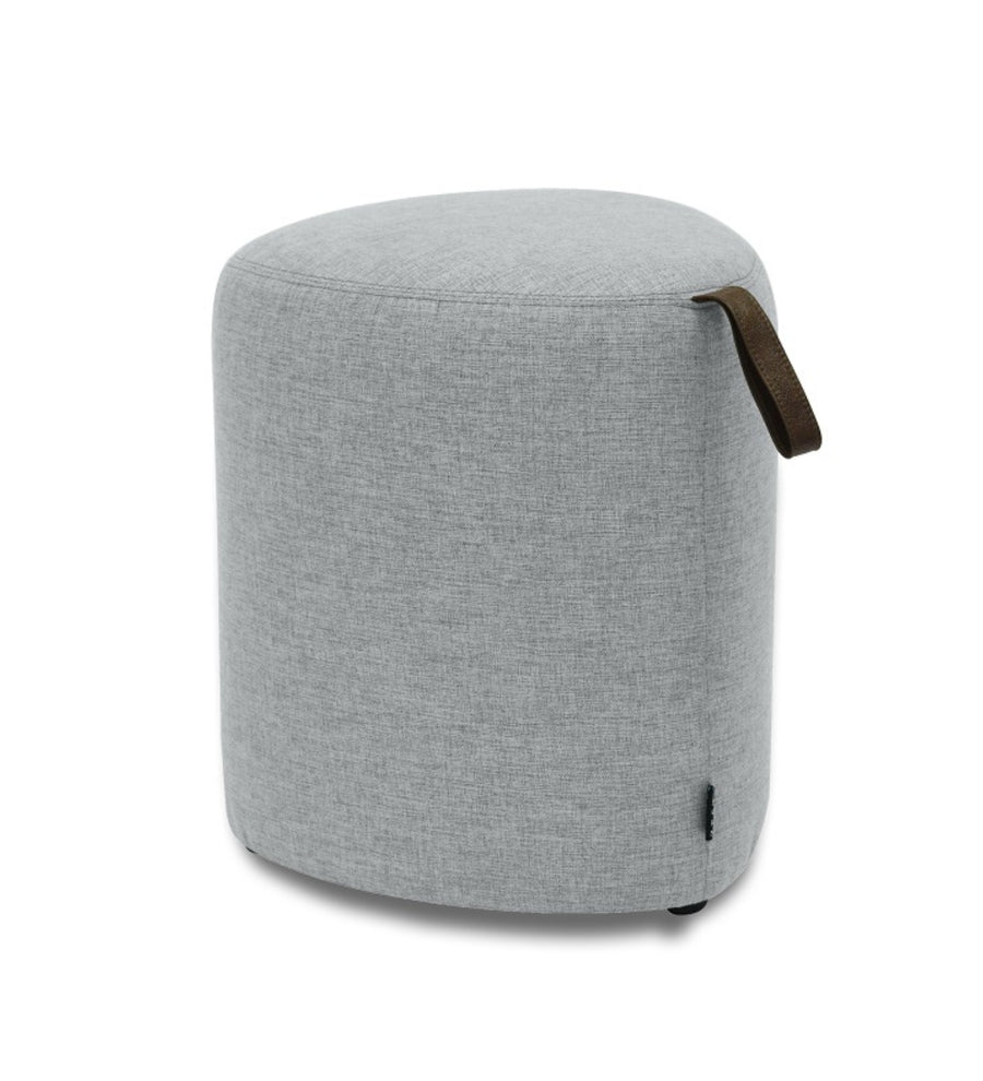 Pool Fabric Pouffe In Lit Grey Colour - Febonic Living