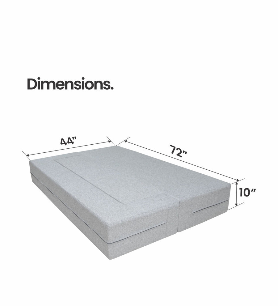 Martin Fabric 3 Seater Foldable Sofa Bed In Coin Grey Colour - Febonic Living
