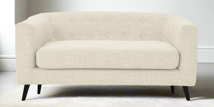 Casper Fabric 2 Seater Sofa In Ivory Cream Colour - Febonic Living