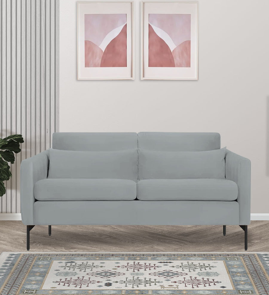 Haru  2 Seater Velvet Sofa - Pearl grey by Febonic Living
