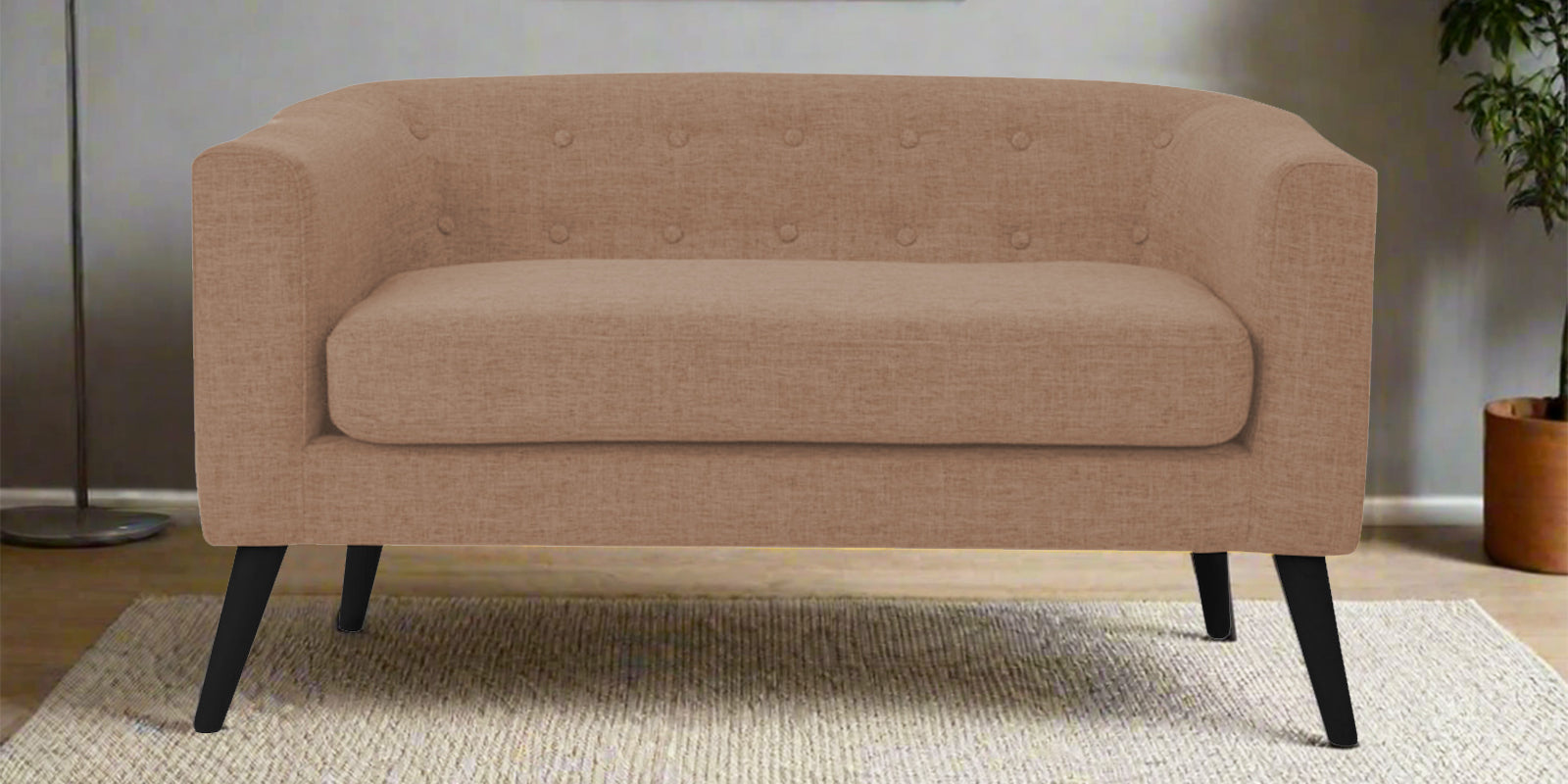 Casper Fabric 2 Seater Sofa in Cosmic Beige Colour