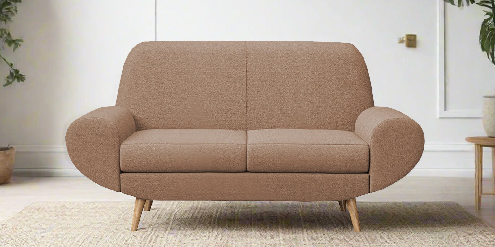 Jessy Fabric 2 Seater Sofa in Cosmic Beige Colour