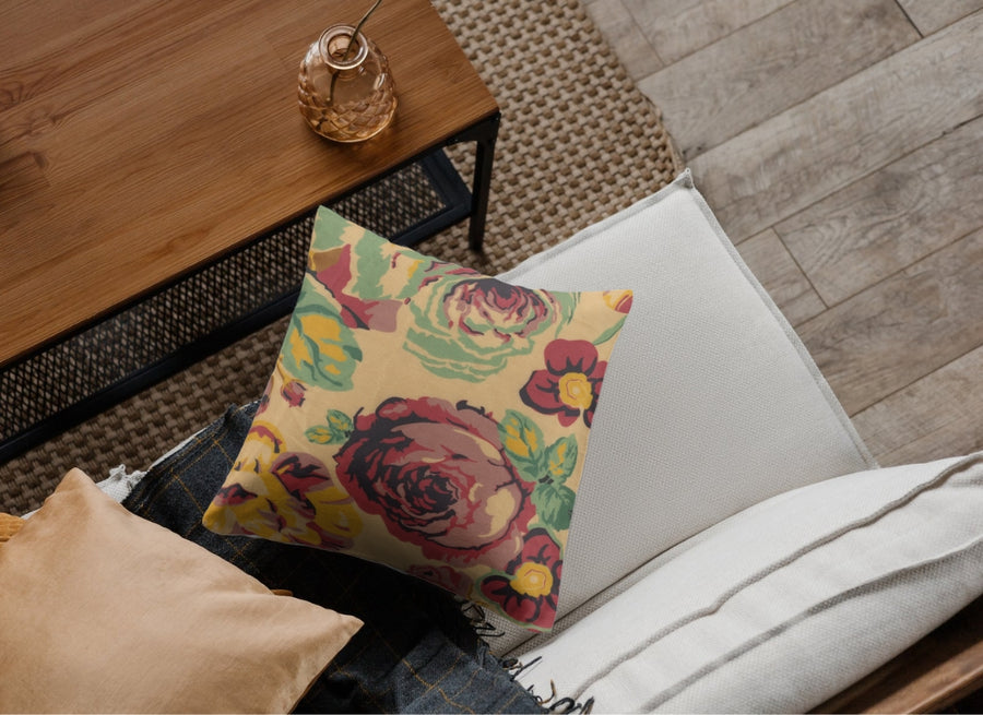 Velvet Digital Printed Fabric Floral Print 101 Code - Febonic Living