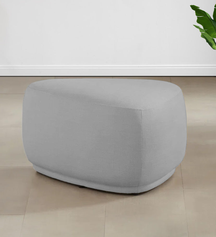 Nona Fabric Pouffe - Lit Grey by Febonic Living