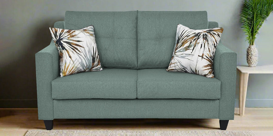 Welly Fabric 2 Seater Sofa In Suka Blue Colour - Febonic Living