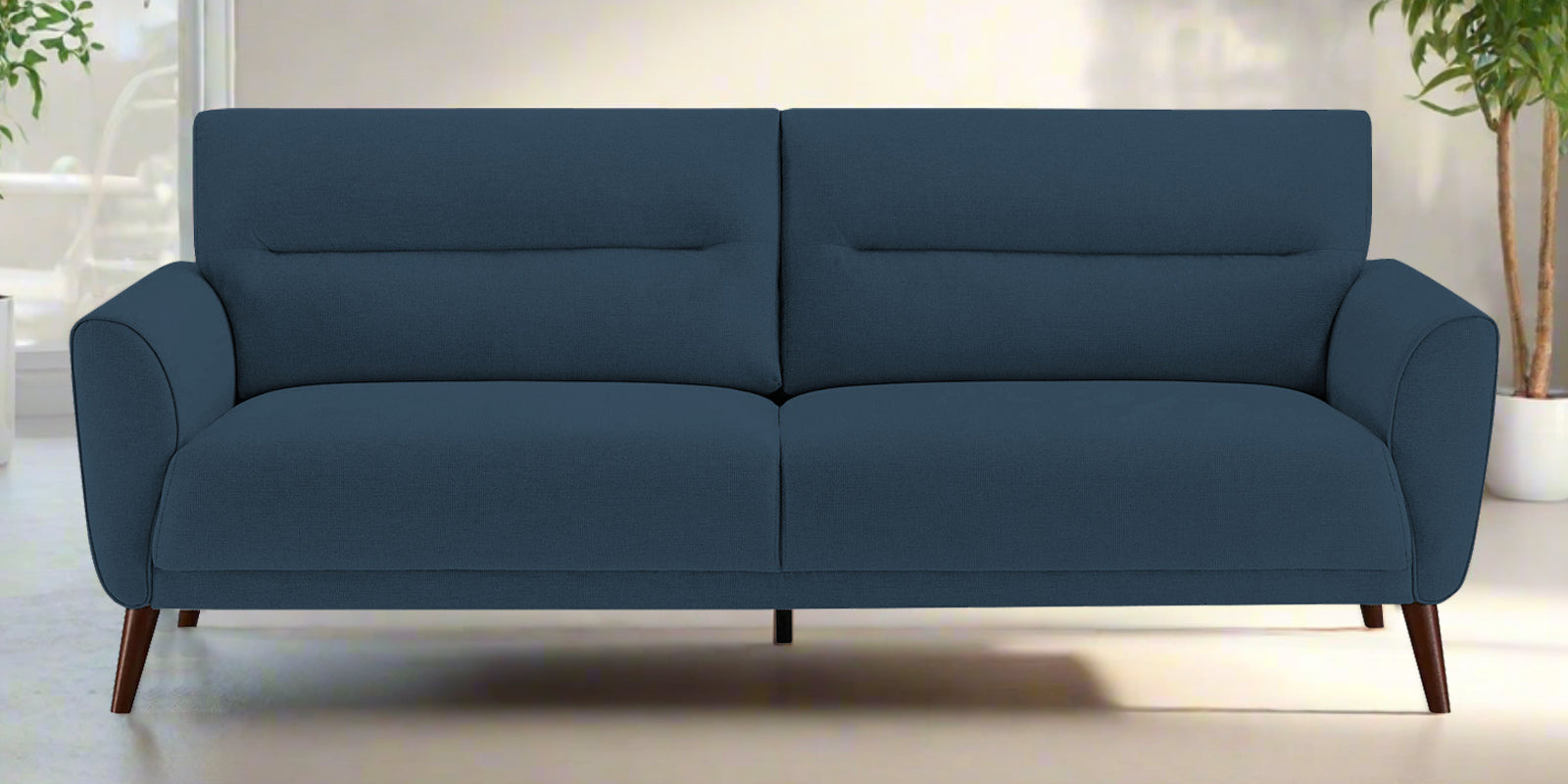 Castro Fabric 3 Seater Sofa in Light Blue Colour