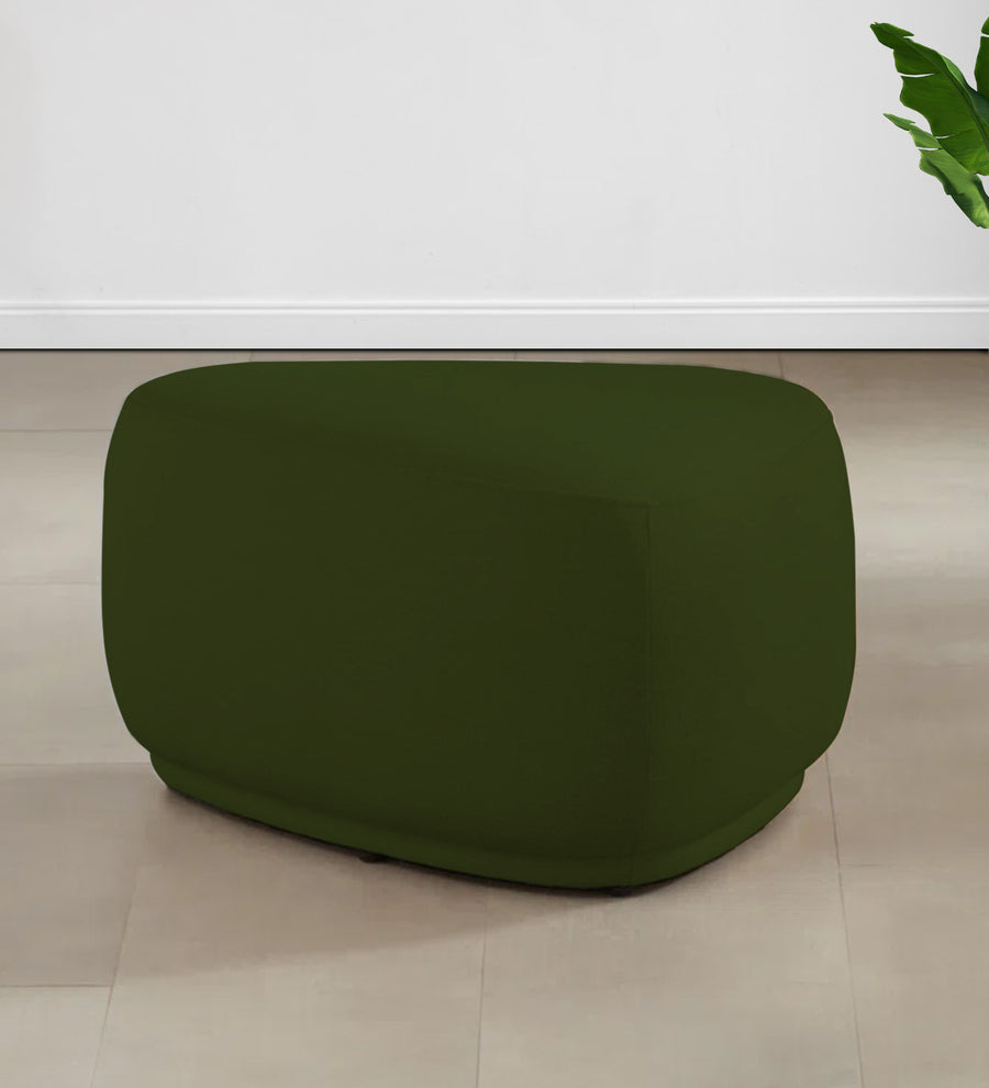 Nona Fabric Pouffe - Olive Green by Febonic Living