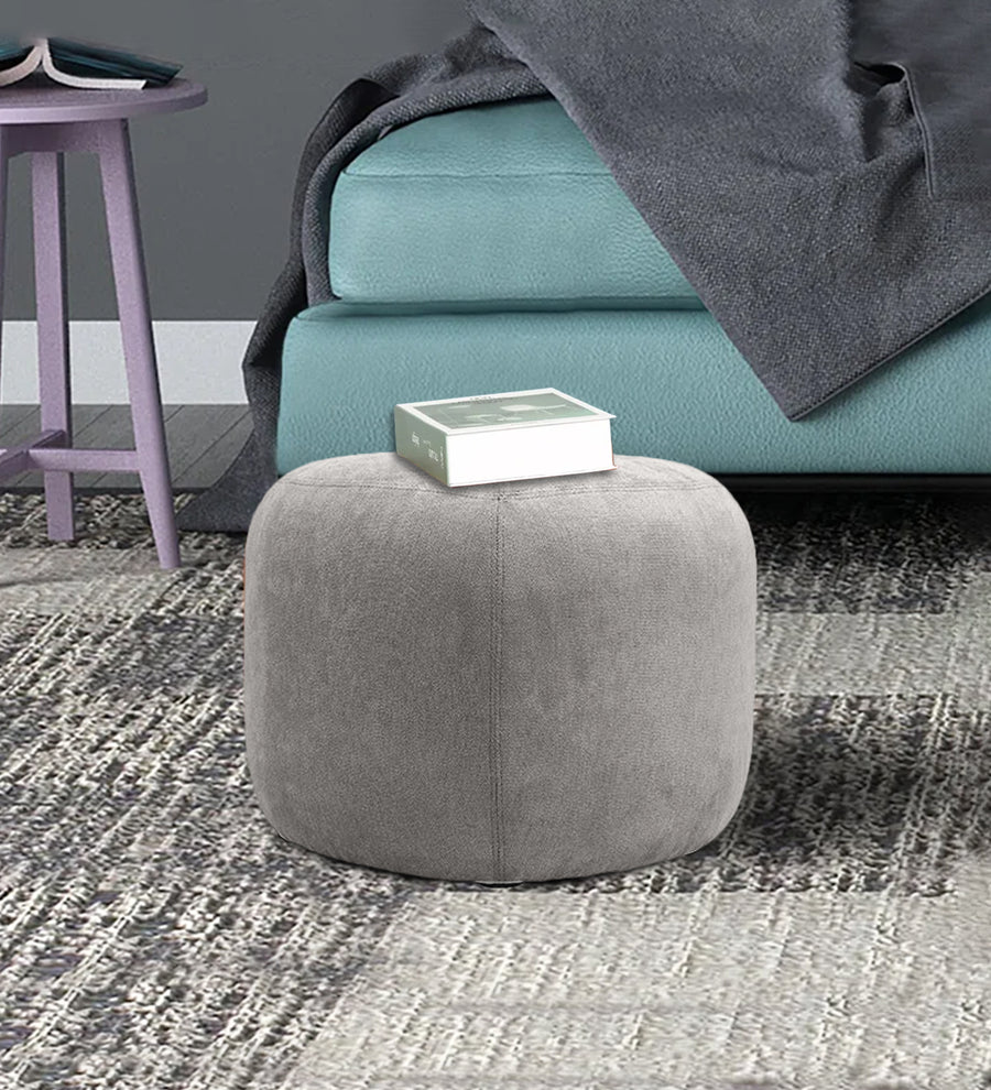 Keori Fabric Pouffe - Concrete Grey by Febonic Living