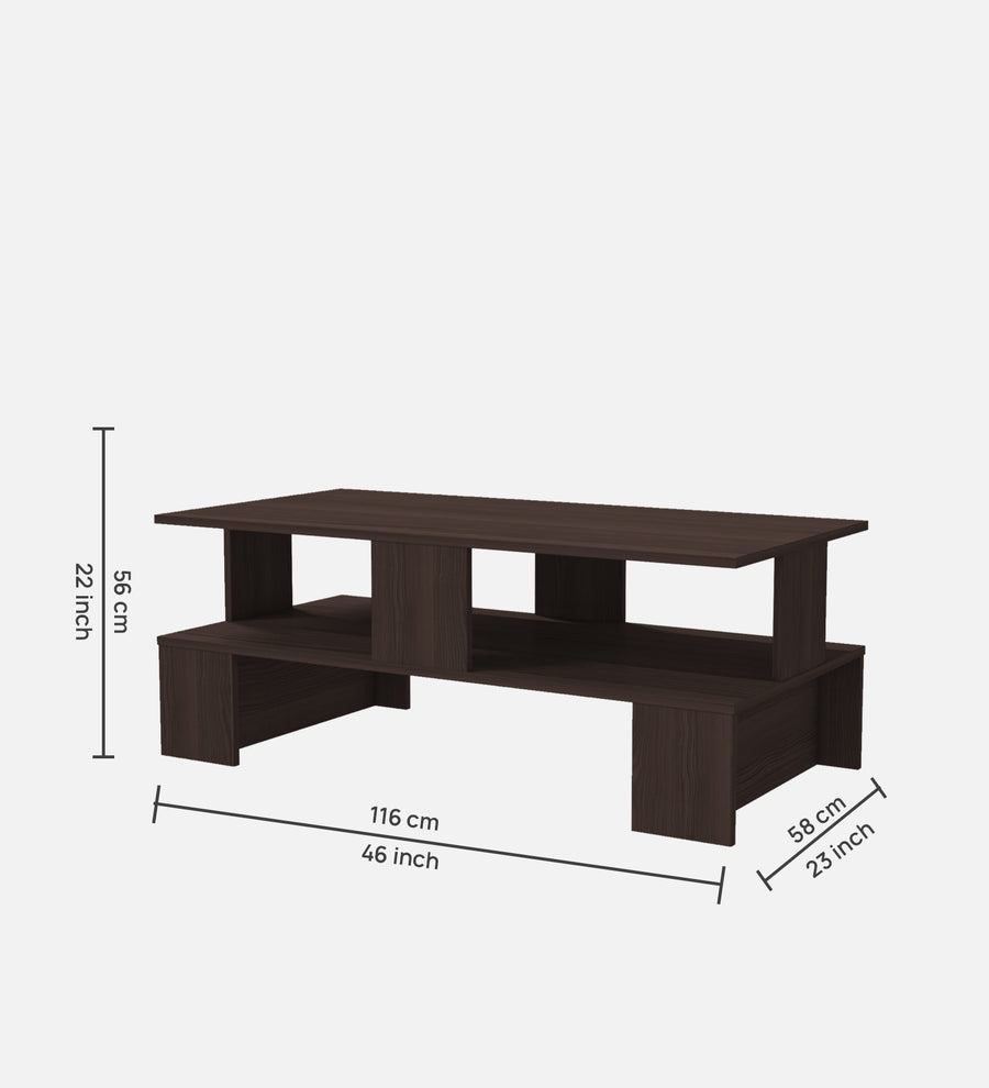 Ares Coffee Table In Dark Walnut Finish - Febonic Living
