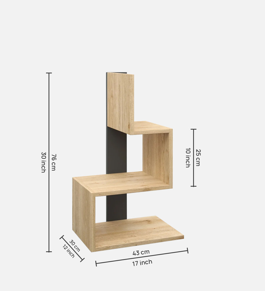 Soli Bedside Table in Wenge & Oral Walnut Finish - Febonic Living