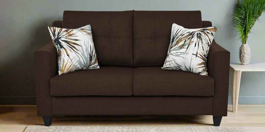 Welly Fabric 2 Seater Sofa In Cidar Brown Colour - Febonic Living
