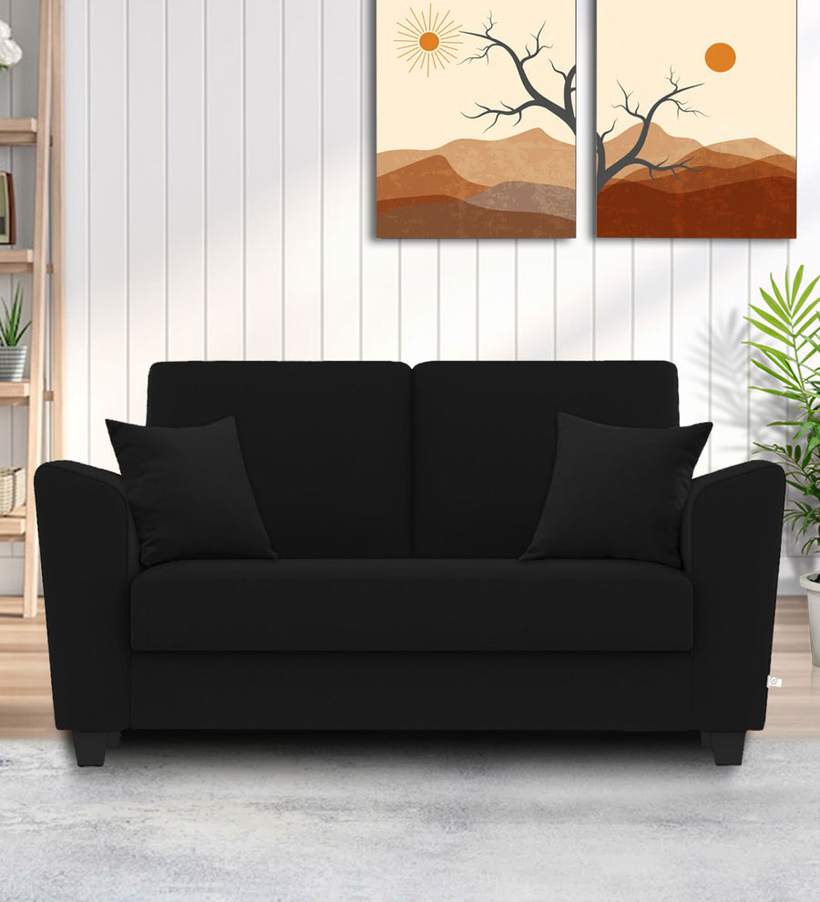 Daku  2 Seater Fabric Sofa - Zed Black by Febonic Living