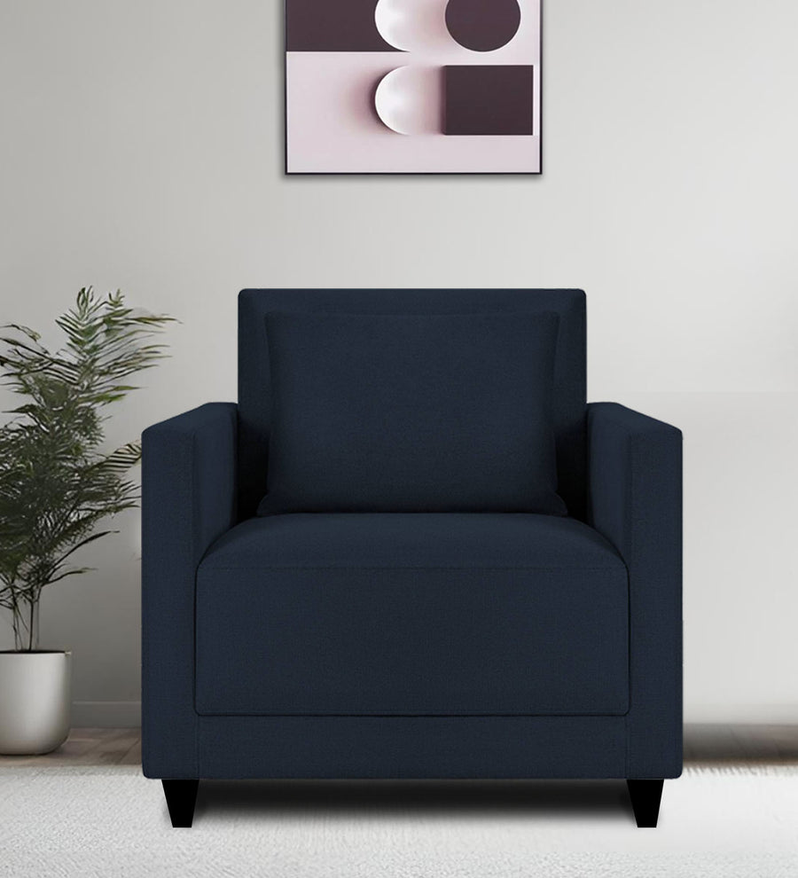 Kera  1 Seater Fabric Sofa - Denim Blue by Febonic Living