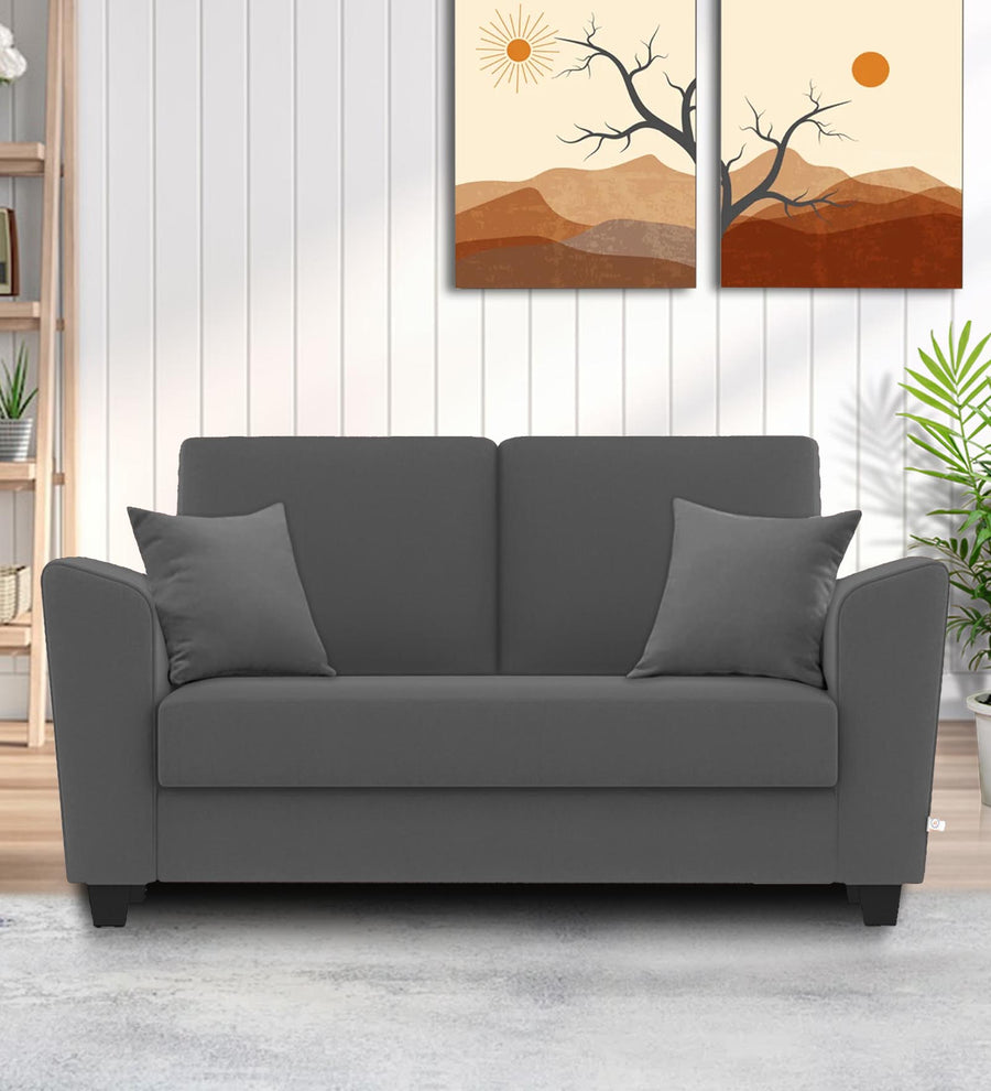 Daku  2 Seater Fabric Sofa - Charcoal Grey by Febonic Living