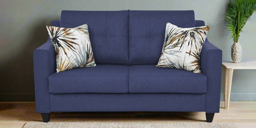 Welly Fabric 2 Seater Sofa In Slate Blue Colour - Febonic Living