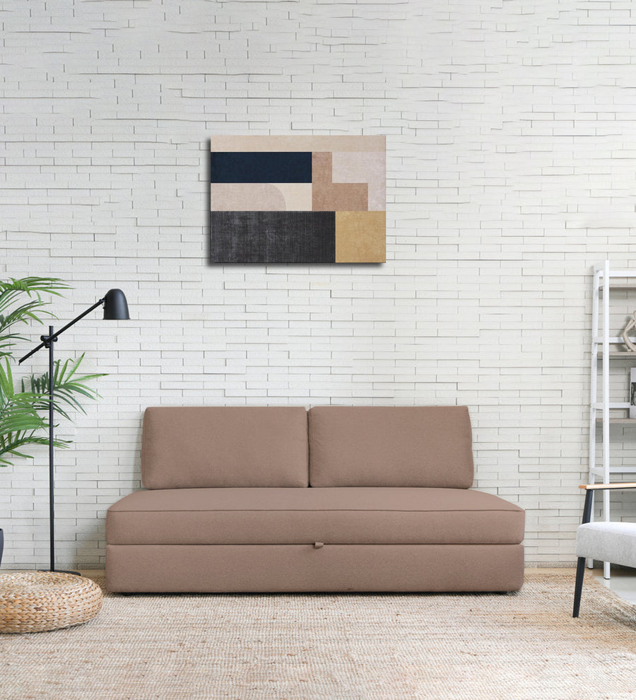 Vito  Day Fabric Bed - Kadhi Beige by Febonic Living