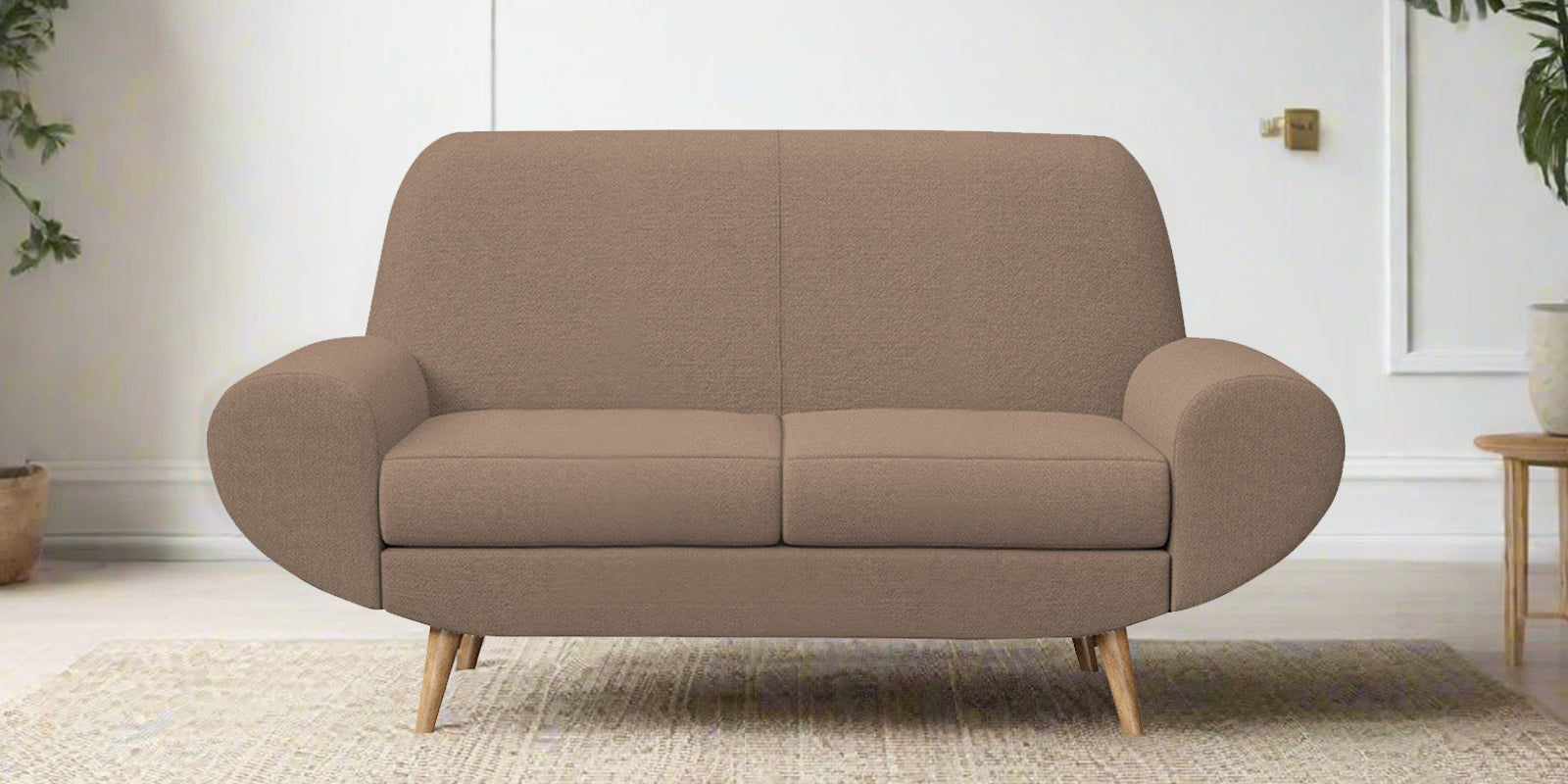 Jessy Fabric 2 Seater Sofa in Cookie Beige Colour