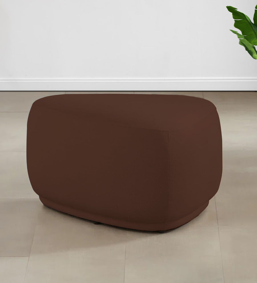 Nona Fabric Pouffe - Coffee Brown by Febonic Living