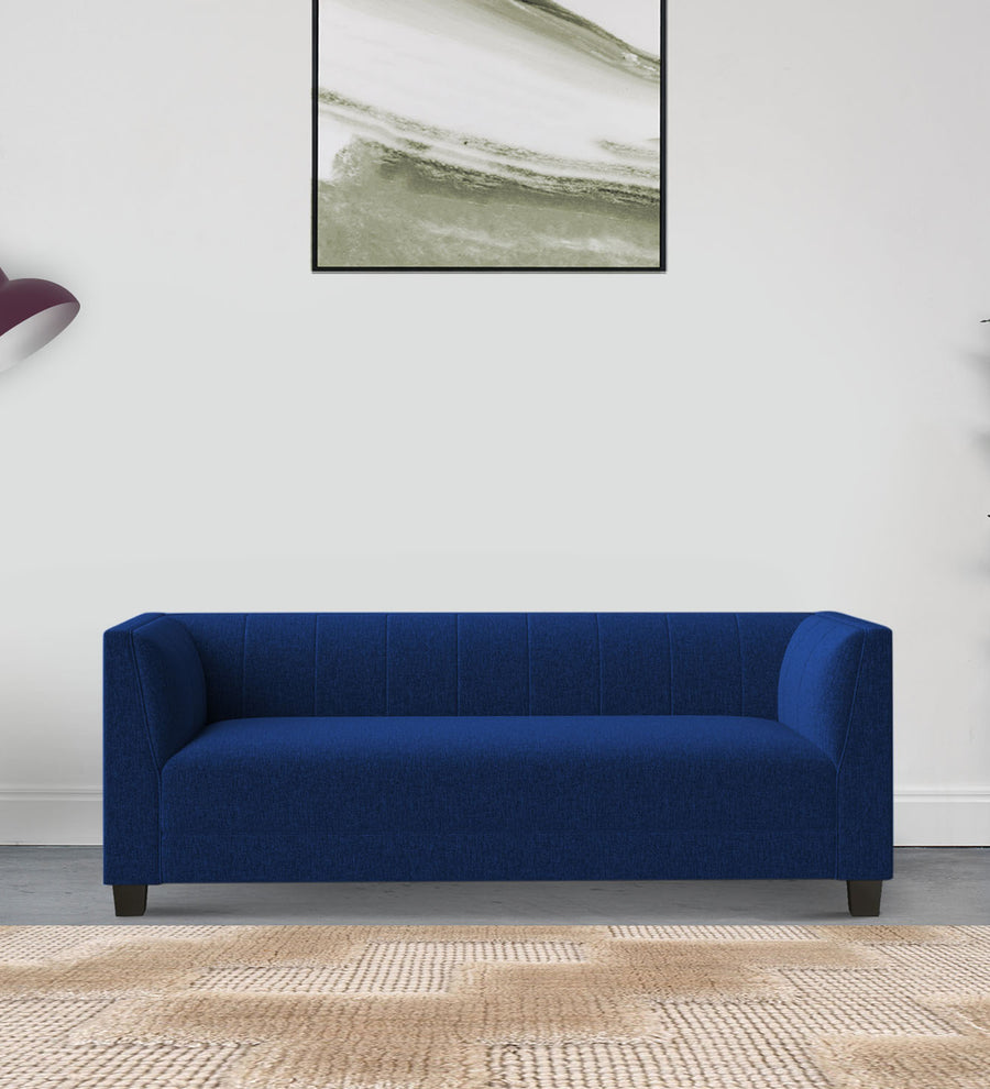 Chastin 3 Seater Fabric Sofa - Royal Blue by Febonic Living