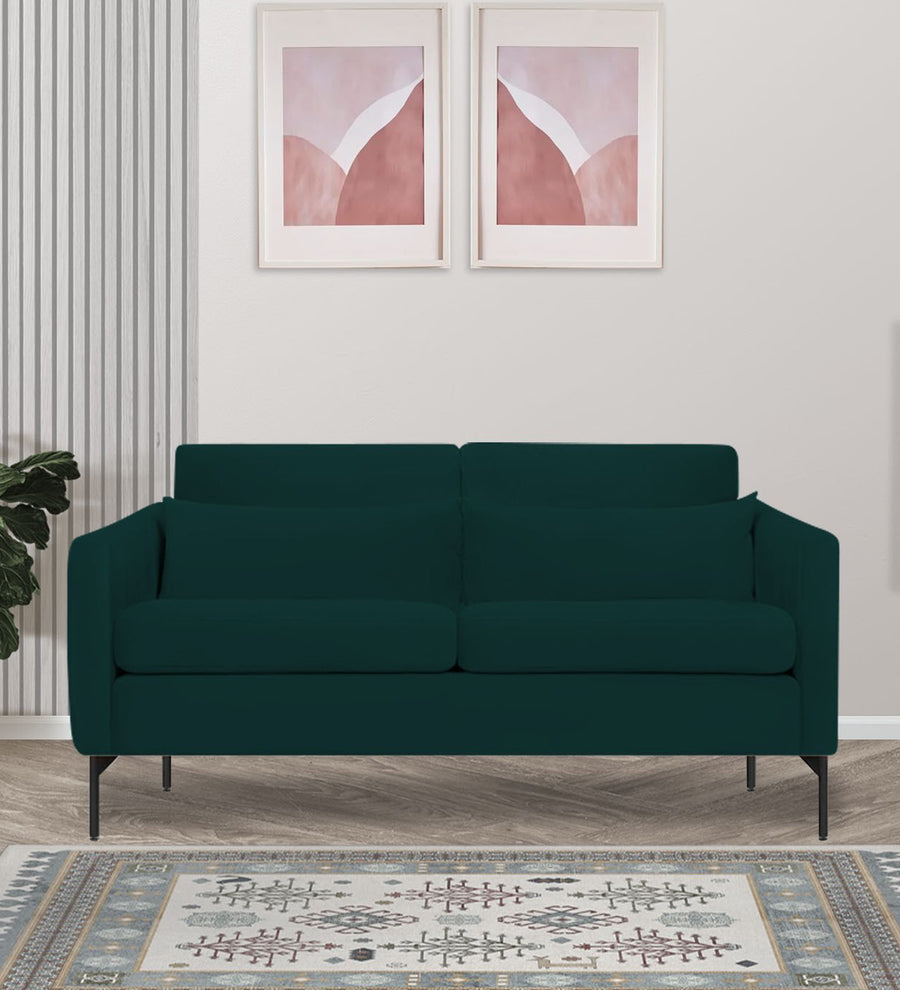 Haru  2 Seater Velvet Sofa - Forest Green by Febonic Living