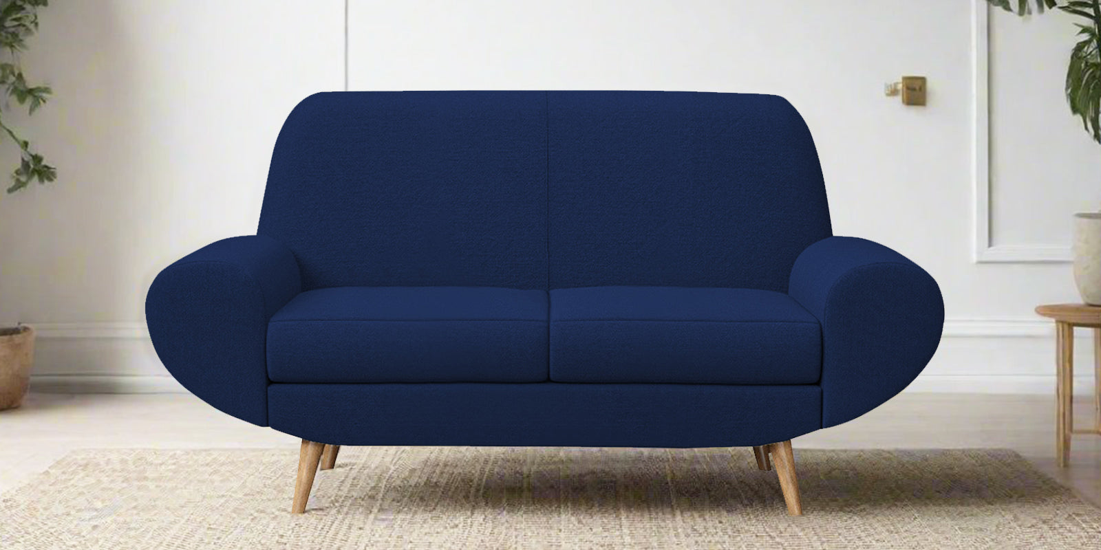 Jessy Fabric 2 Seater Sofa in Royal Blue Colour