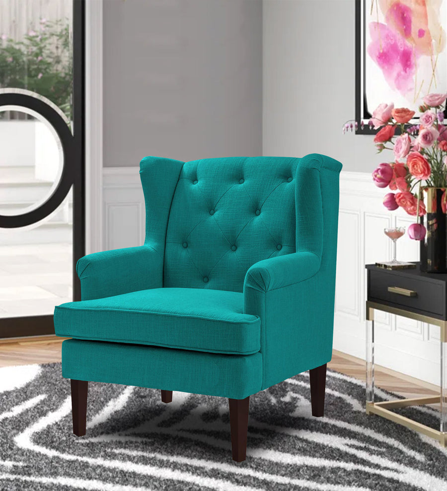 Deyuk  Wing Fabric Chair - Sea Green by Febonic Living