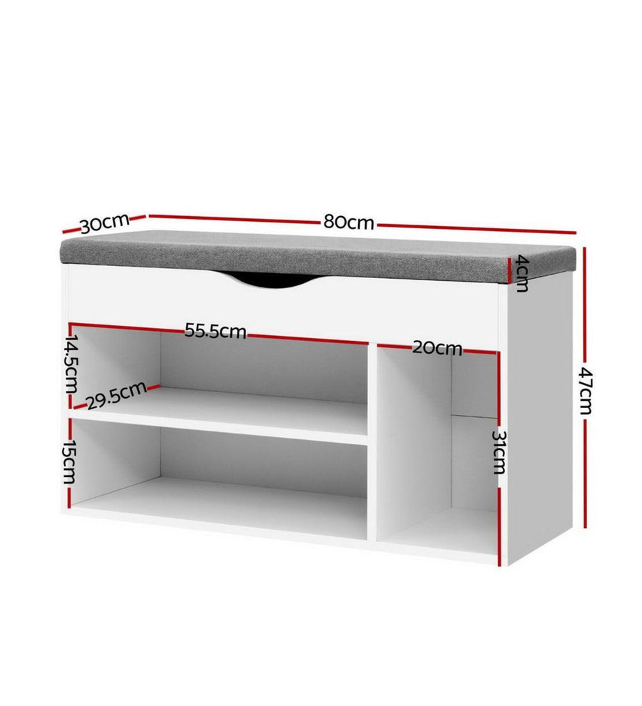 Jayric Shoe Rack In Frosty White Finish - Febonic Living