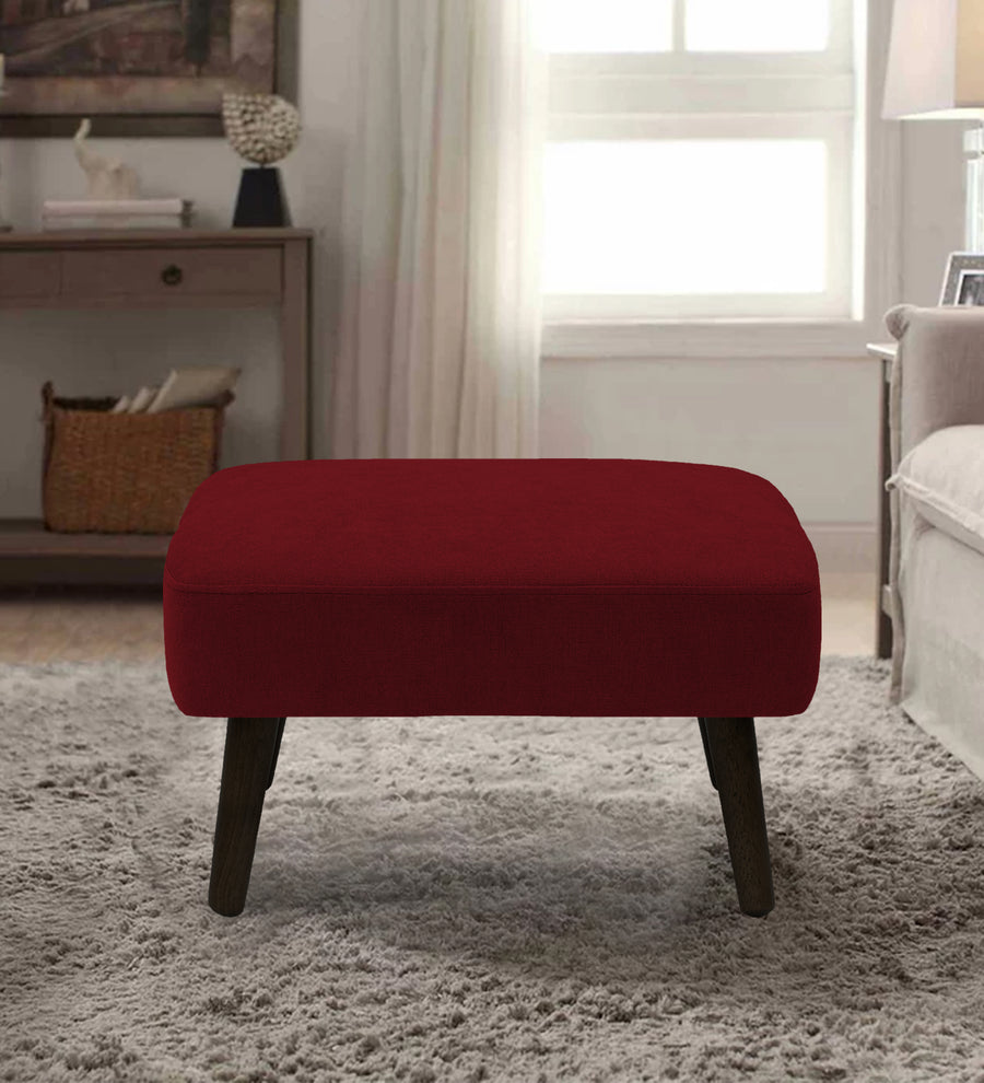 Luke  Foot Stool Fabric - Blood Maroon by Febonic Living