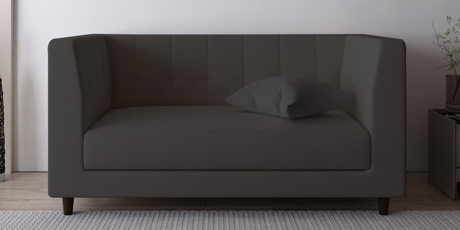 Braulia Velvet 2 Seater Sofa In Davy Grey Colour - Febonic Living