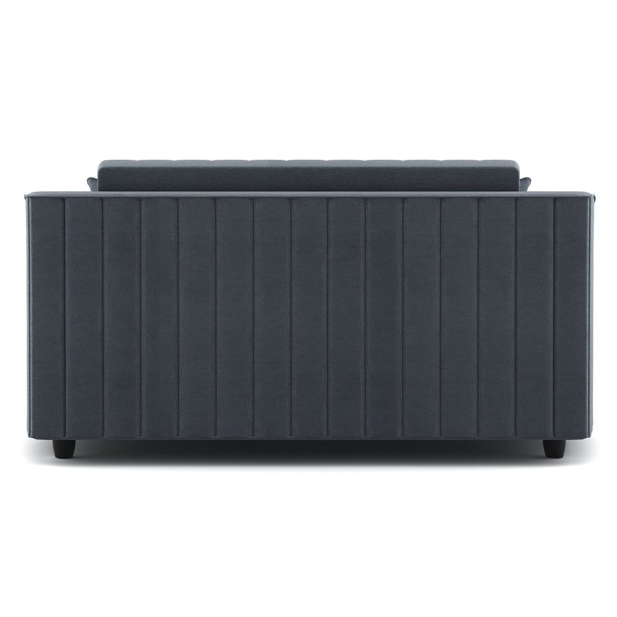 Bubu Velvet 2 Seater Sofa In Pupple Grey Colour - Febonic Living