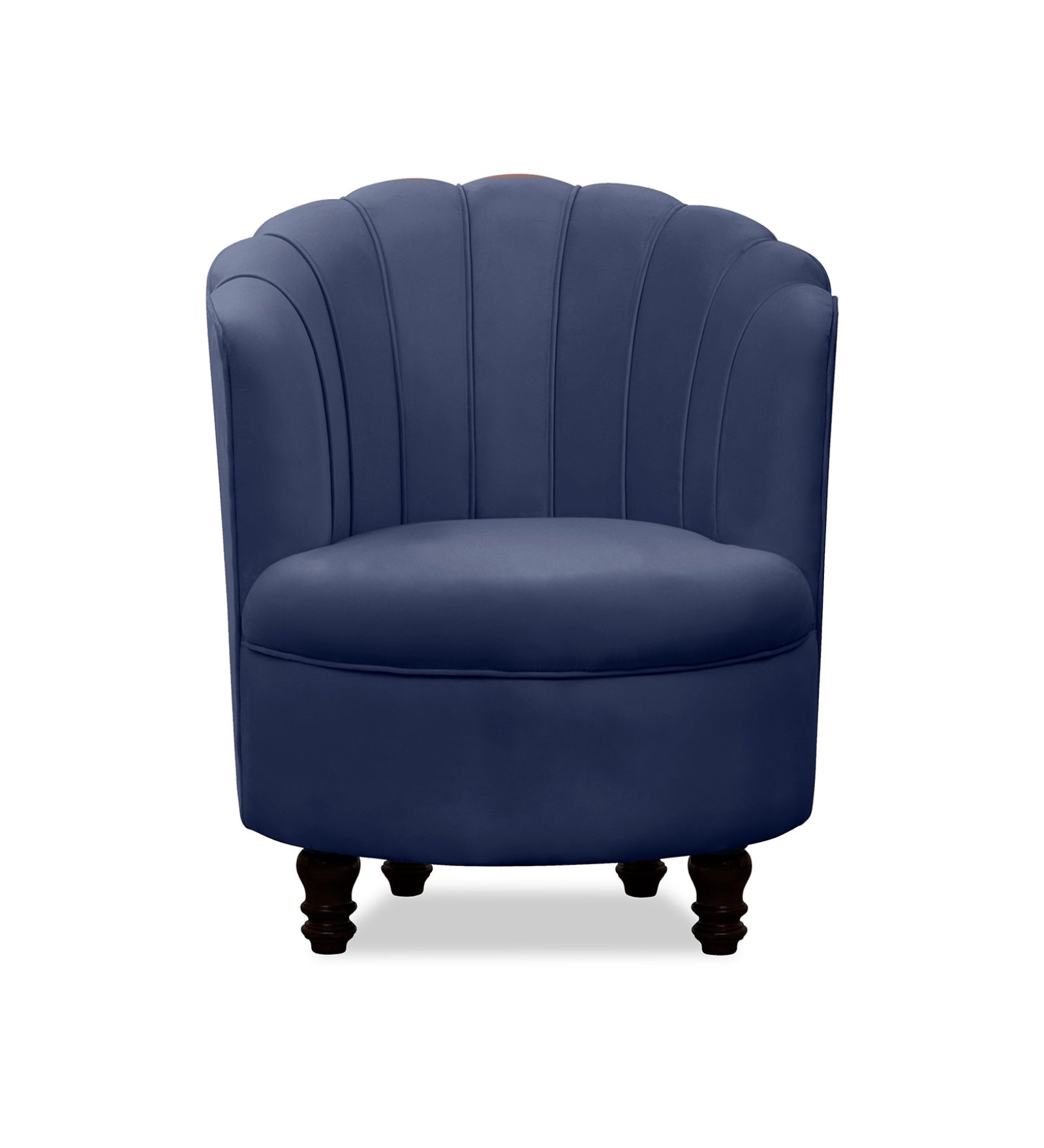 Clark Velvet Accent Chair in Imperial Blue Colour