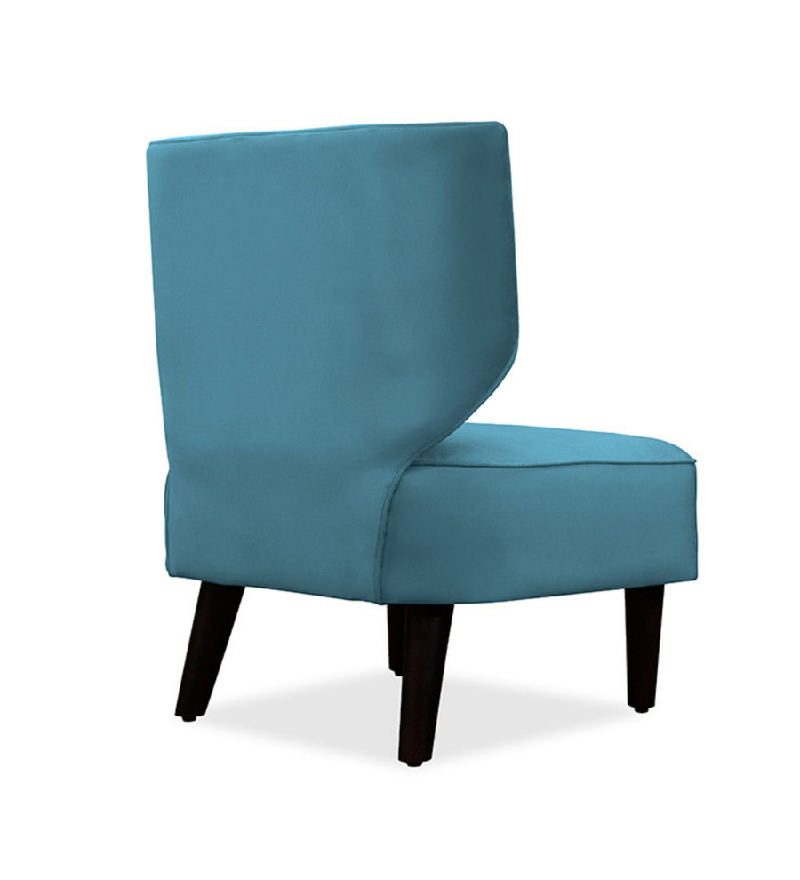 Robby Velvet Slipper Chair In Arabian Green Colour - Febonic Living