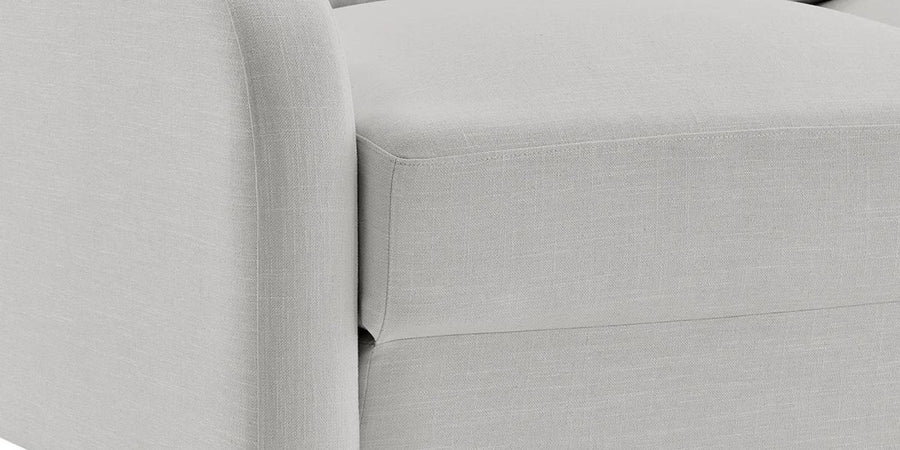 Rosa Fabric 3 Seater Foldable Sofa Cum Bed In Lit Grey Colour - Febonic Living