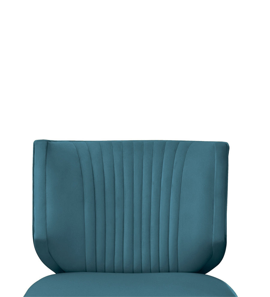 Robby Velvet Slipper Chair In Arabian Green Colour - Febonic Living