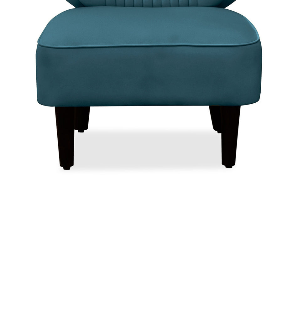 Robby Velvet Slipper Chair In Arabian Green Colour - Febonic Living