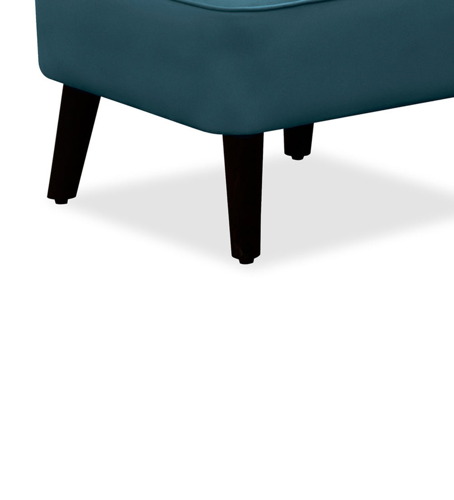 Robby Velvet Slipper Chair In Arabian Green Colour - Febonic Living