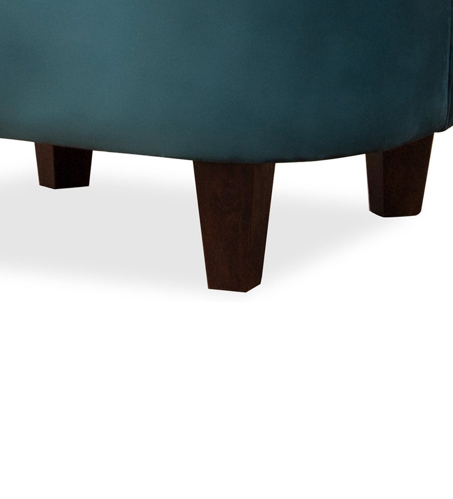 Davo Velvet Slipper Chair In Arabian Green Colour - Febonic Living