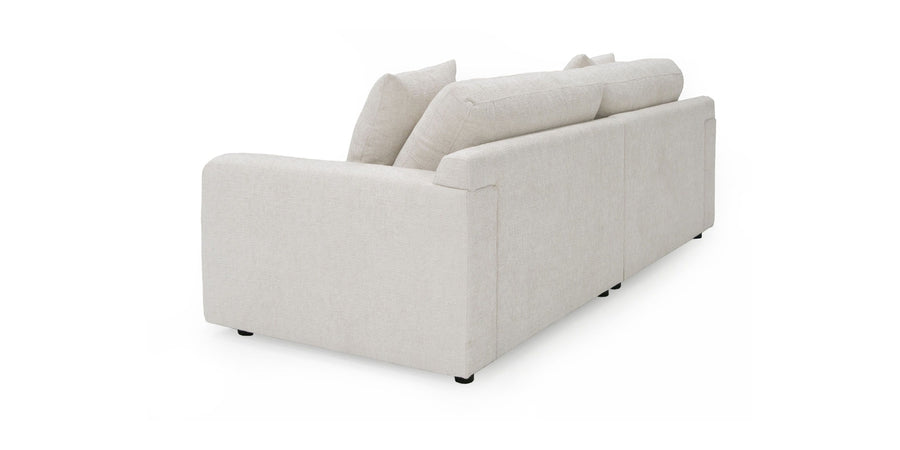 Glory Fabric 3 Seater Sofa In Beige Colour - Febonic Living