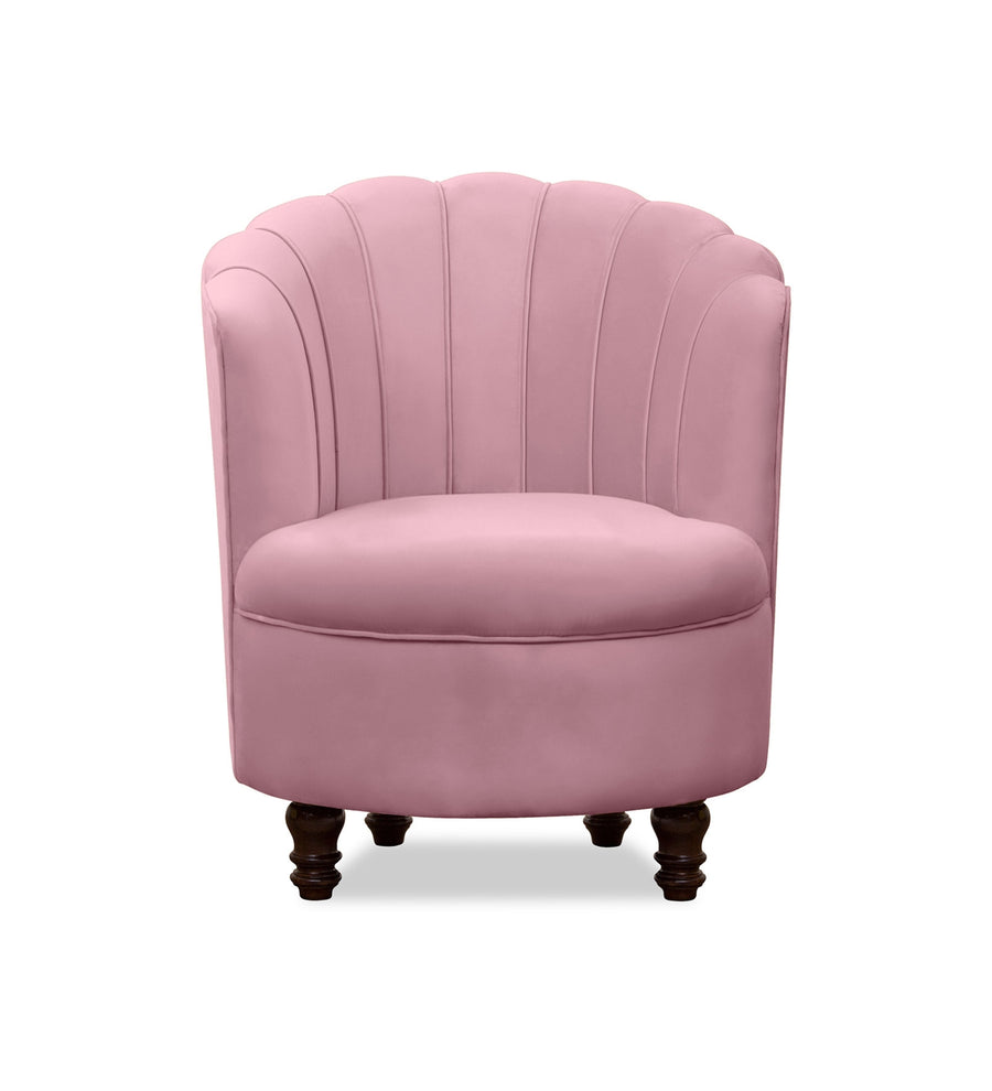 Clark Velvet Slipper Chair In Millennial Pink Colour - Febonic Living