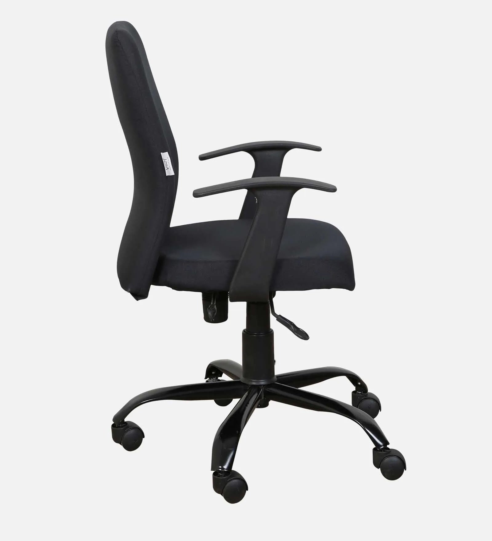Pluto Fabric Ergonomic Chair In Coco Black Colour - Febonic Living