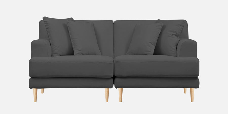 Woody Fabric 2 Seater Sofa In Dusky Grey Colour - Febonic Living