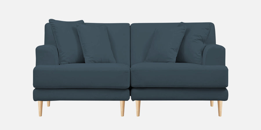 Woody Fabric 2 Seater Sofa In Cobalt Blue Colour - Febonic Living