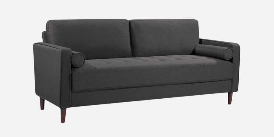 Darvin Fabric 3 Seater Sofa In Charcoal Grey Colour - Febonic Living