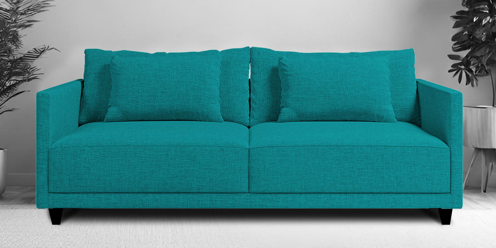 Kera Fabric 2 Seater Sofa in Sea Green Colour