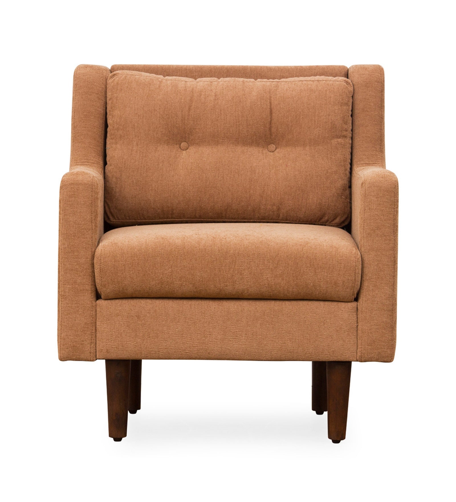 Emma Fabric Accent Chair in Beige Colour