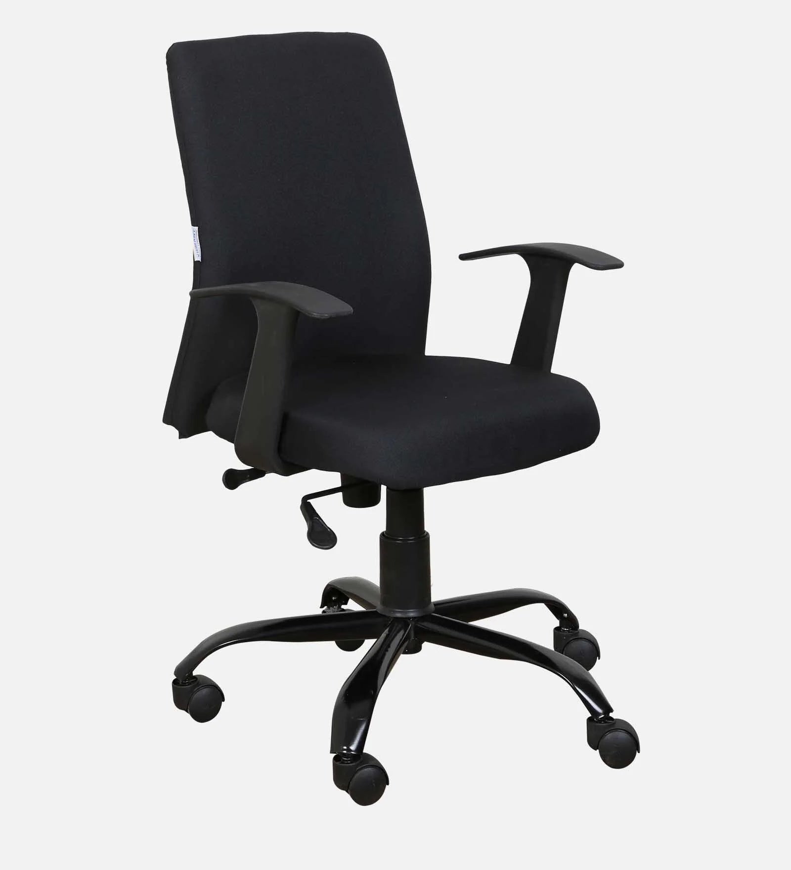 Pluto Fabric Ergonomic Chair In Coco Black Colour - Febonic Living