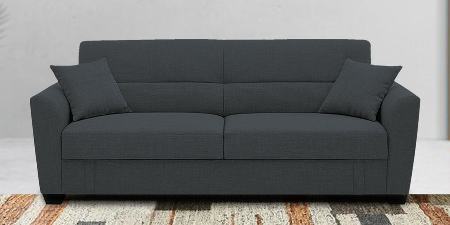 Bony Fabric 3 Seater Convertible Sofa Cum Bed In Duby Grey Colour - Febonic Living