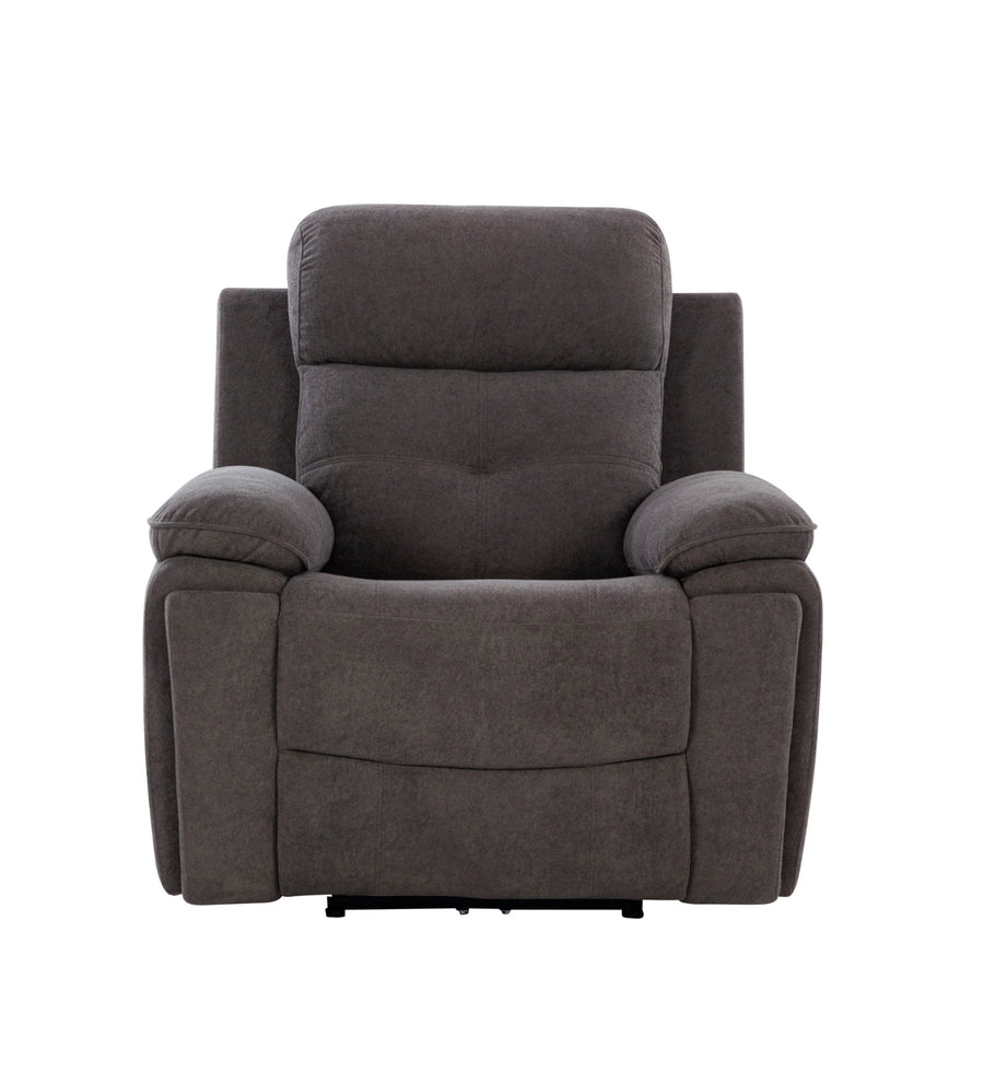 Waki Boucle 1 Seater Motorized Recliner In Concrete Grey Colour - Febonic Living