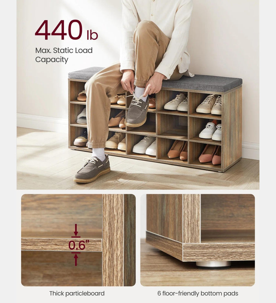 Liani Shoe Rack In Frosty White Finish - Febonic Living